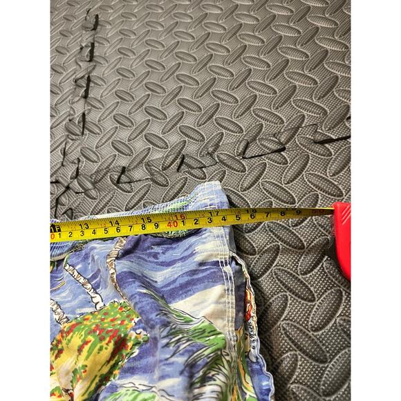 Vintage‎ Polo Ralph Lauren Mens L Swim Trunks Board Shorts Palm Tree Beach - Picture 7 of 9